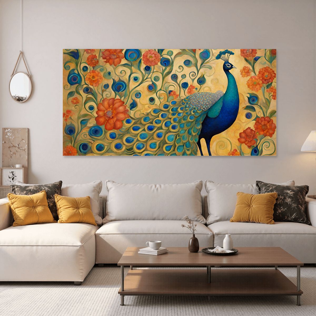 60" x 30" Printed Canvas Fabric Wall Art - No Frame (Made in USA)