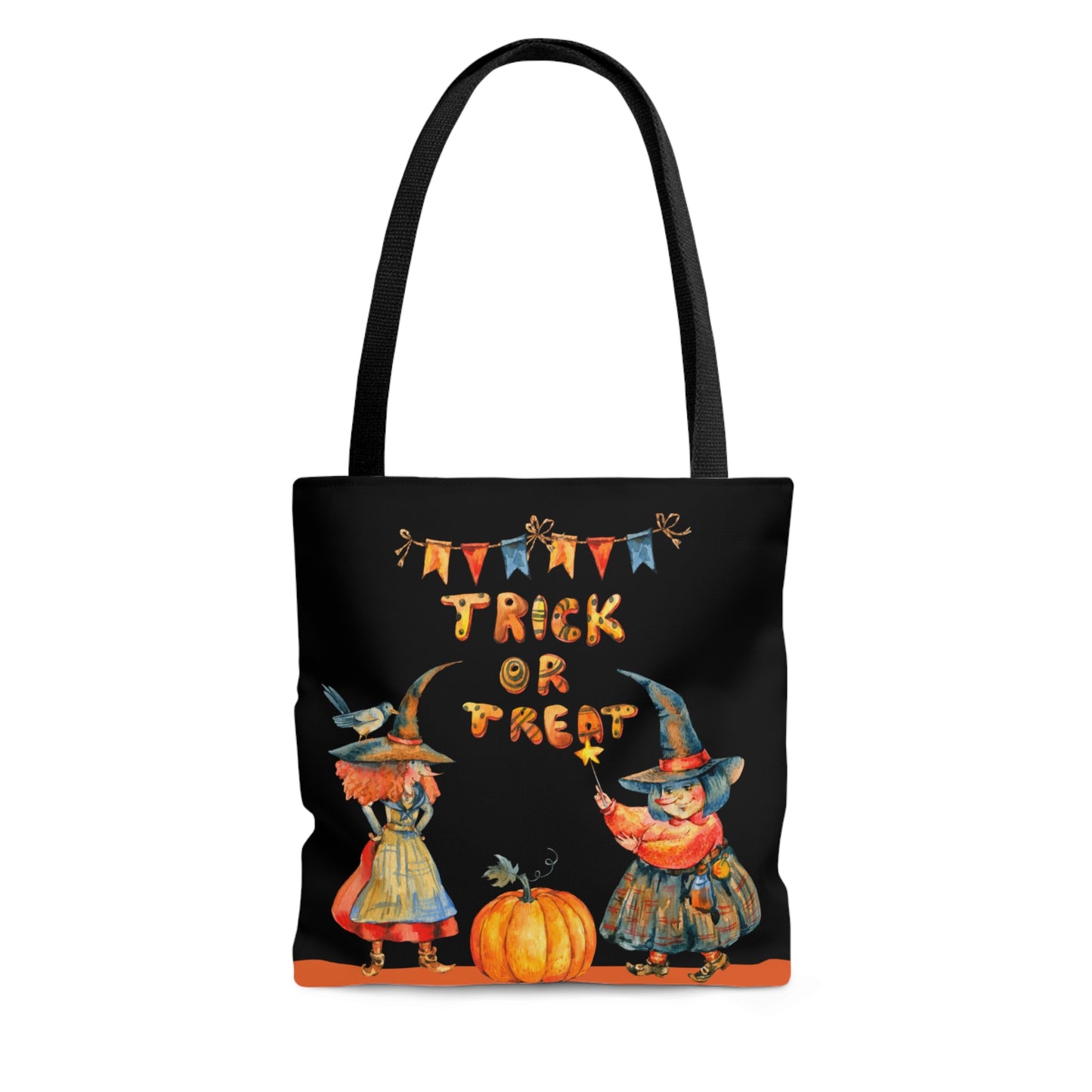 Trick or Treat Cute Witches Halloween Tote Bag