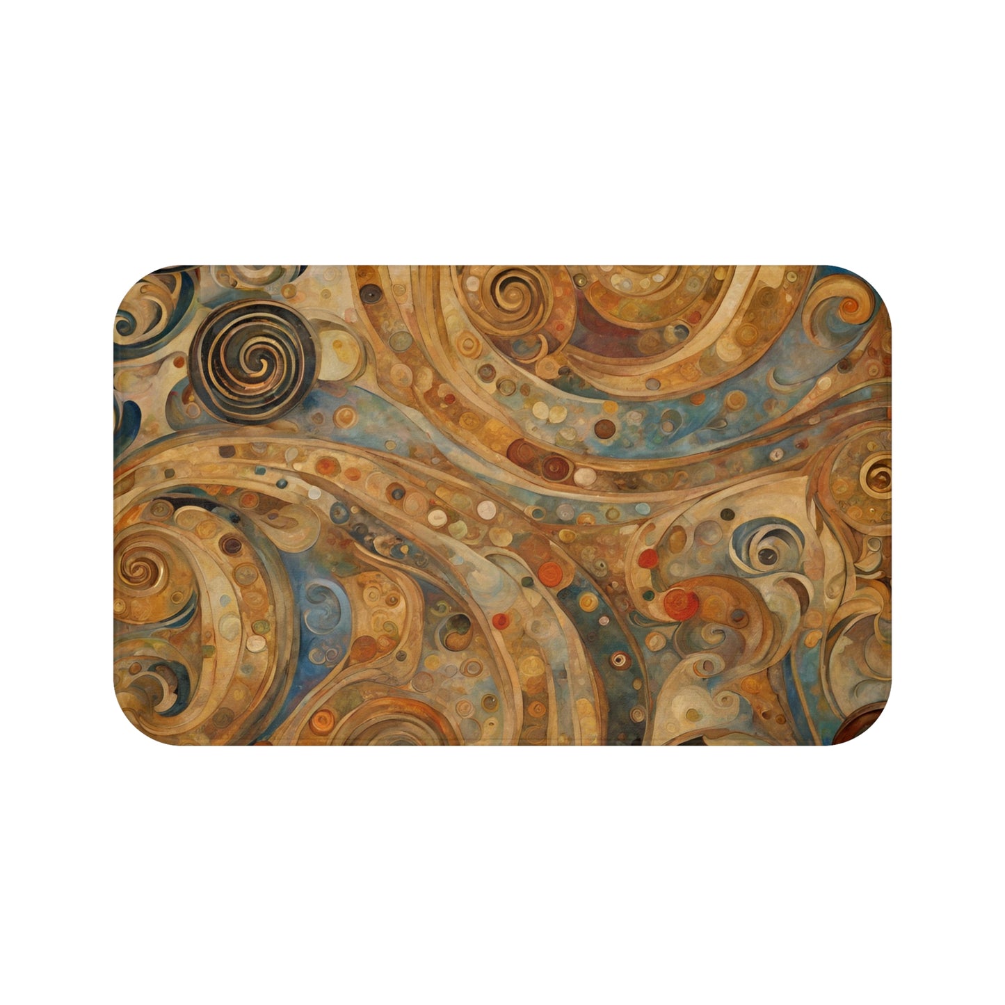 Moody Abstract Microfiber Bath Mat