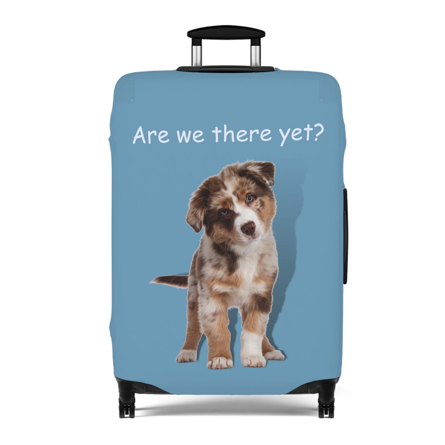 Australian Shepherd Are We There Yet? Luggage Cover