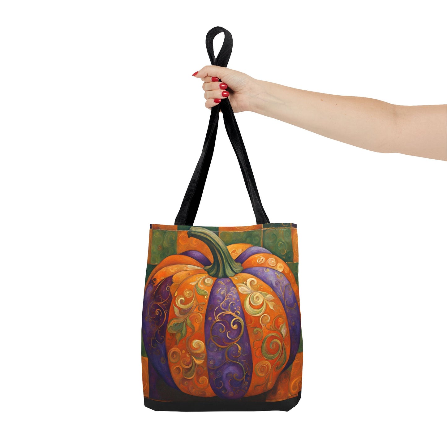 Pumpkin Glitz Autumn Tote Bag