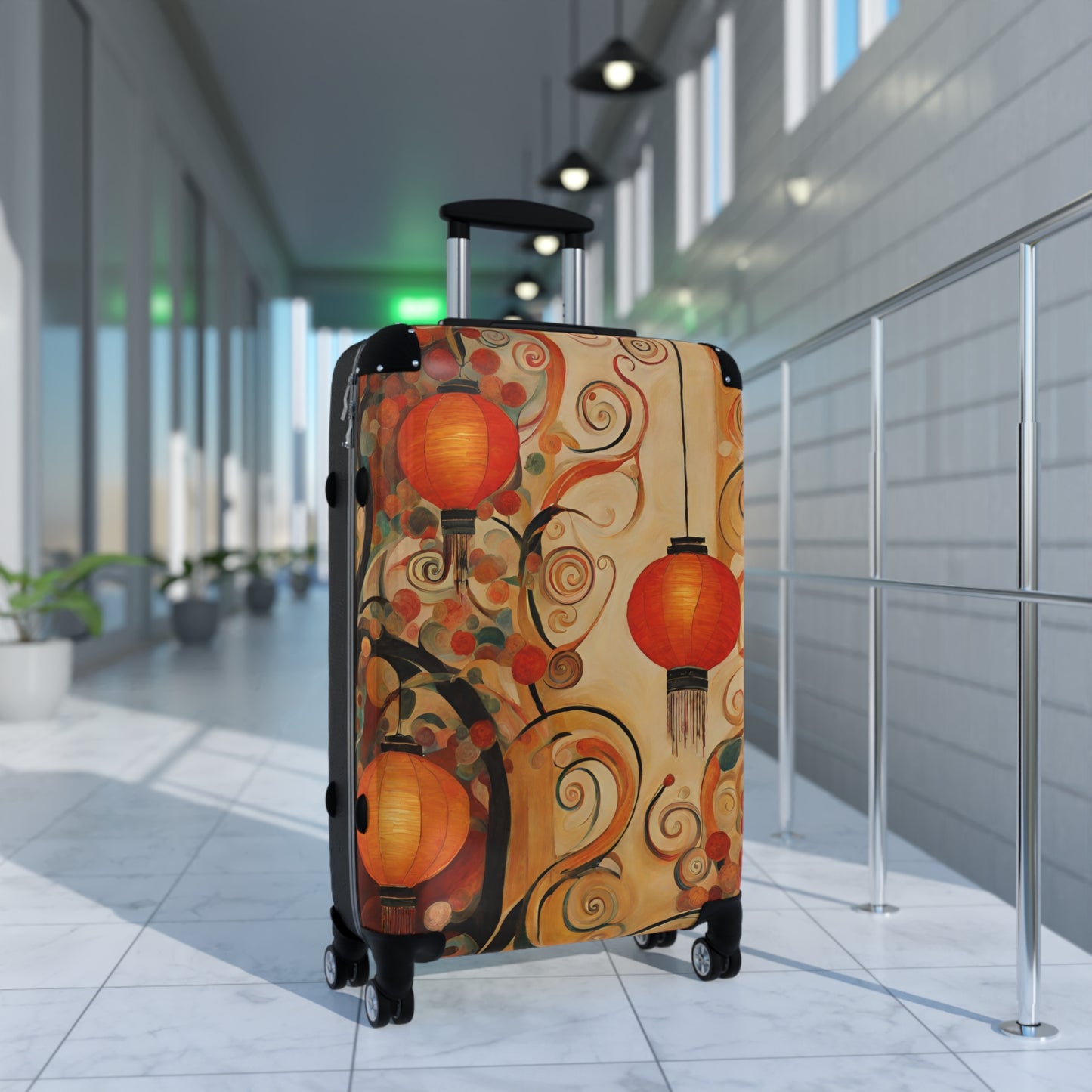 Lanterns & Swirls Suitcase