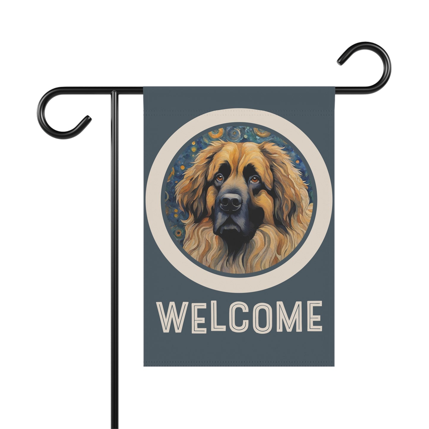 Leonberger Welcome 2-Sided Garden & House Flag/Banner