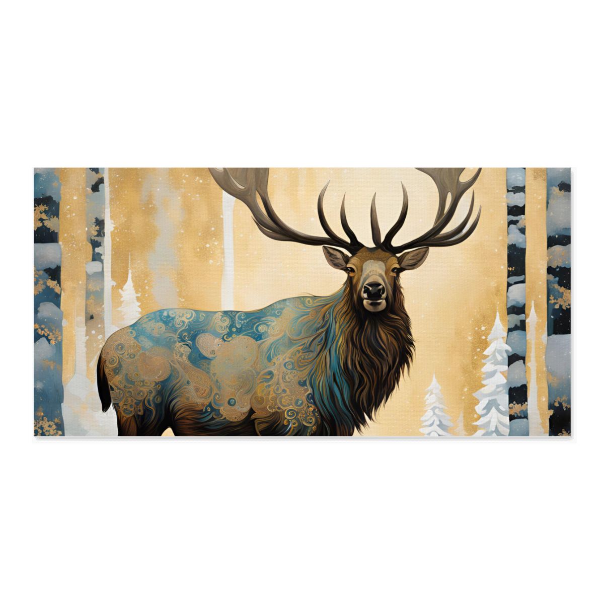 60" x 30" Printed Canvas Fabric Wall Art - No Frame (Made in USA)