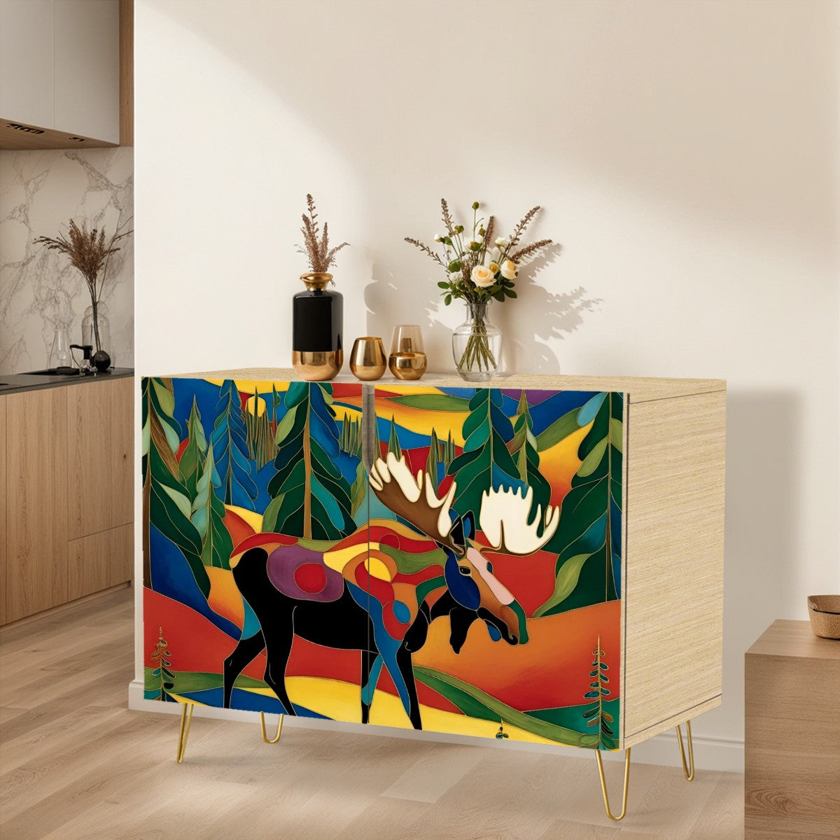 Wooden Storage Cabinet