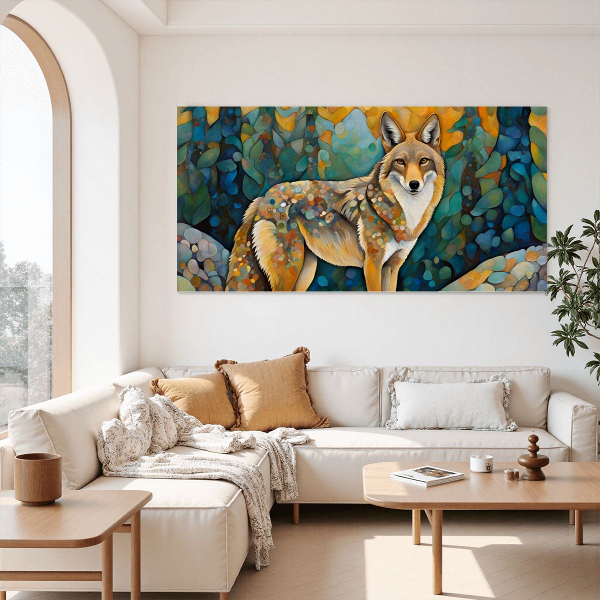 60" x 30" Printed Canvas Fabric Wall Art - No Frame (Made in USA)