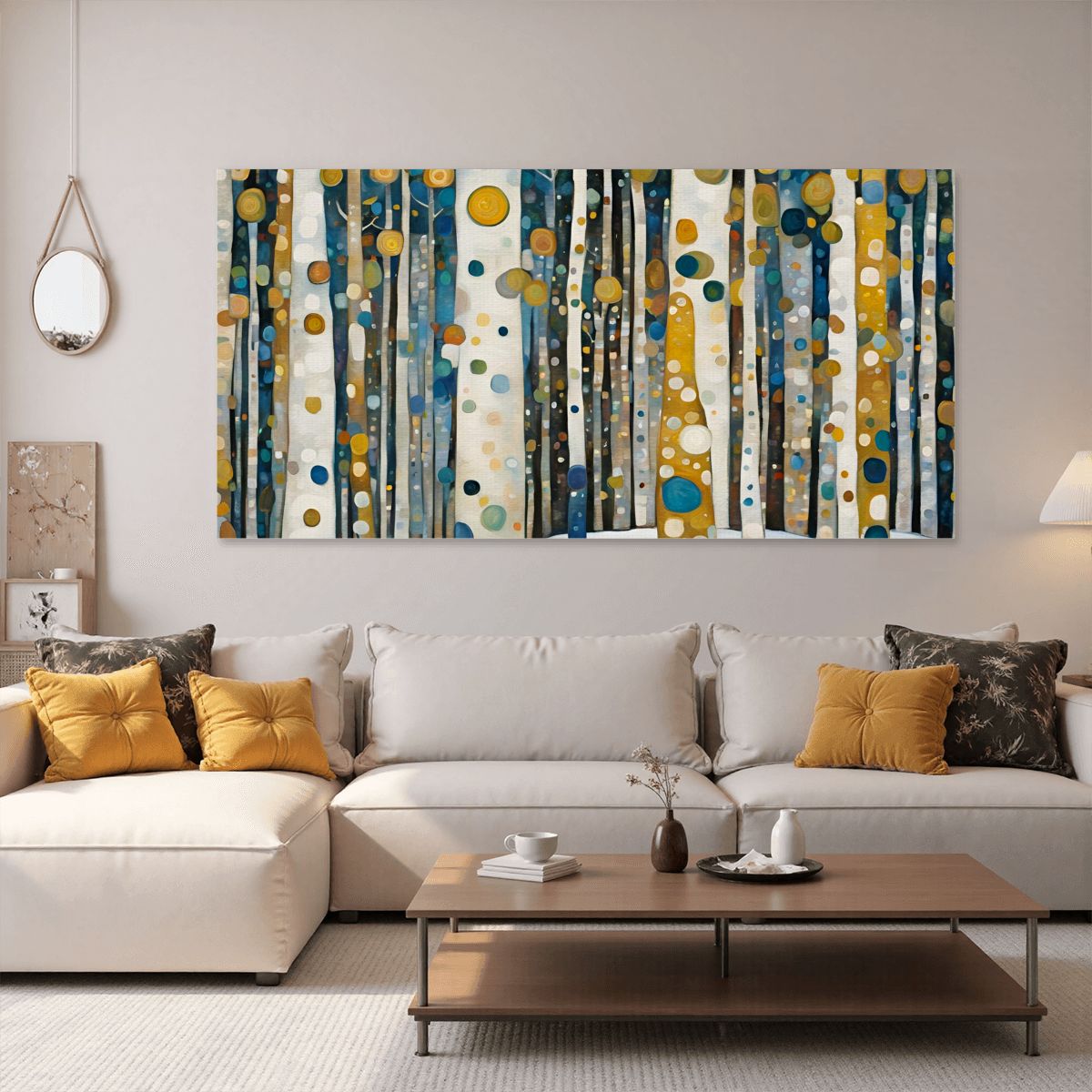 60" x 30" Printed Canvas Fabric Wall Art - No Frame (Made in USA)