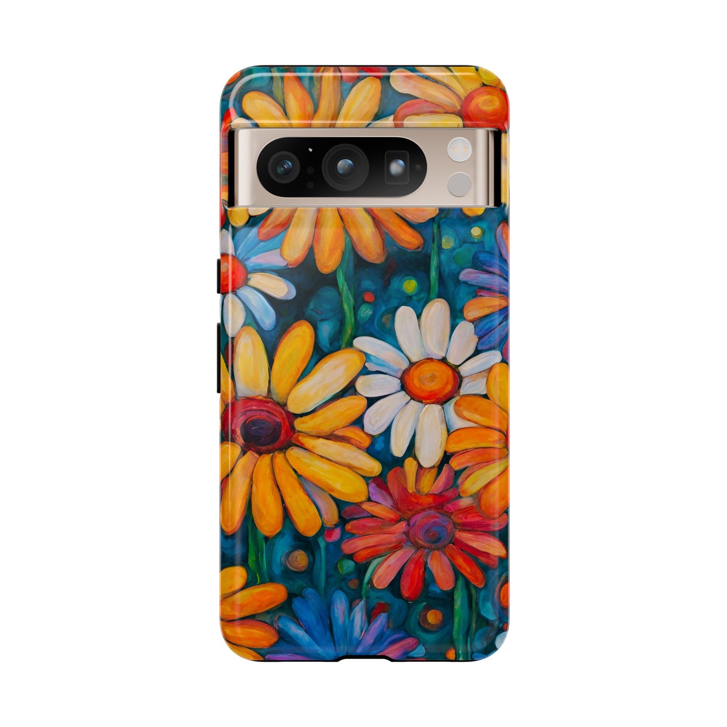 Crazy Daisies iPhone Samsung Galaxy Google Pixel Tough Cases