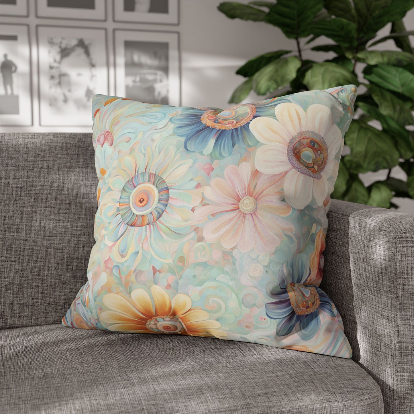 Epiphany Square Poly Canvas Pillowcase