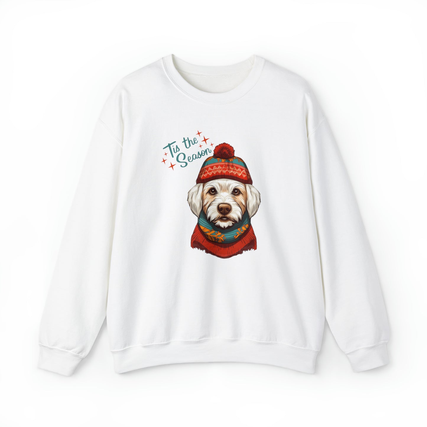 West Highland Terrier in Hat & Scarf Tis the Season Unisex Heavy Blend™ Crewneck Sweatshirt