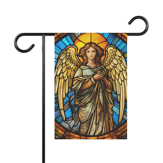 Stained Glass Angel(4) 2-Sided Garden & House Banner