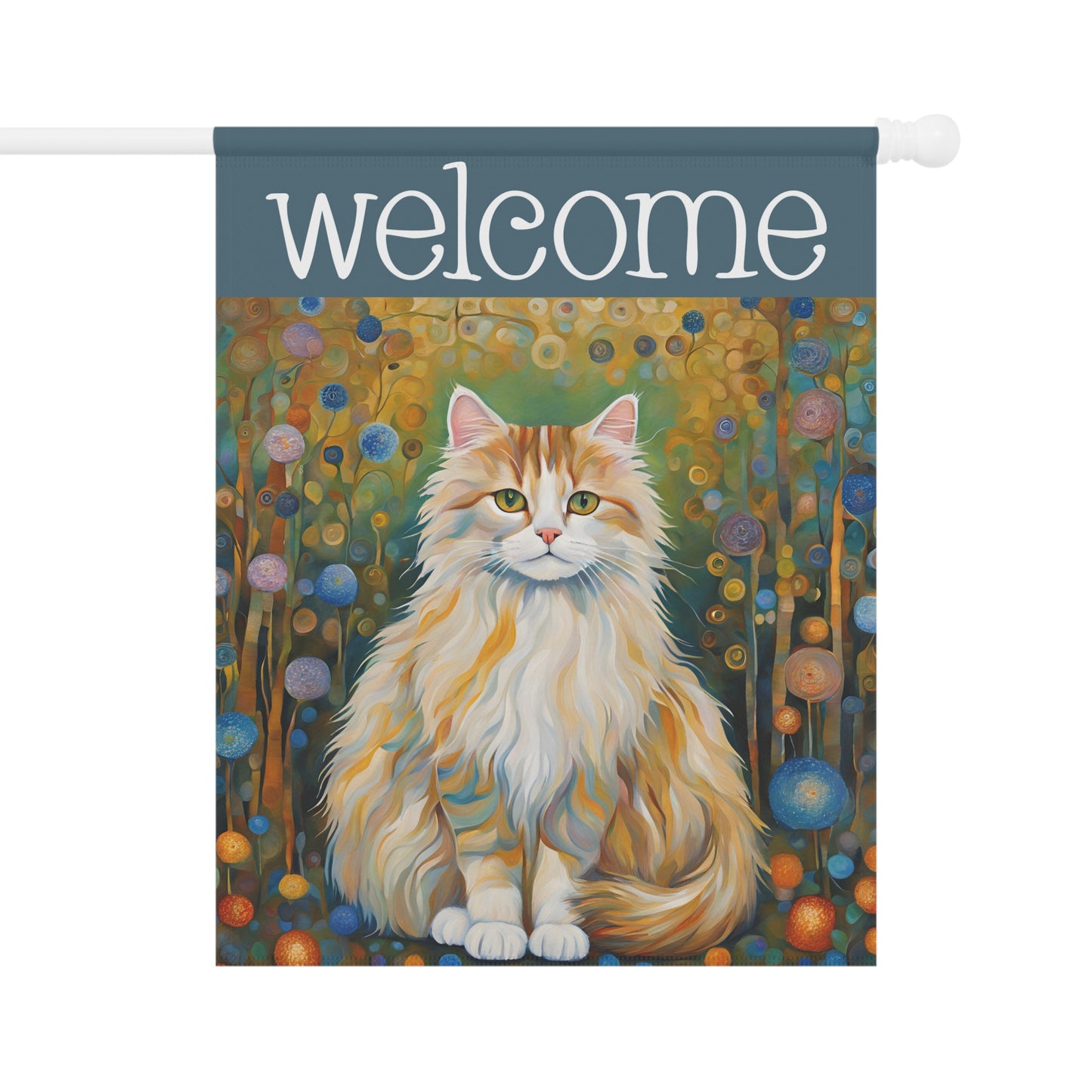 Ragdoll Cat Welcome 2-Sided Garden & House Flag/Banner