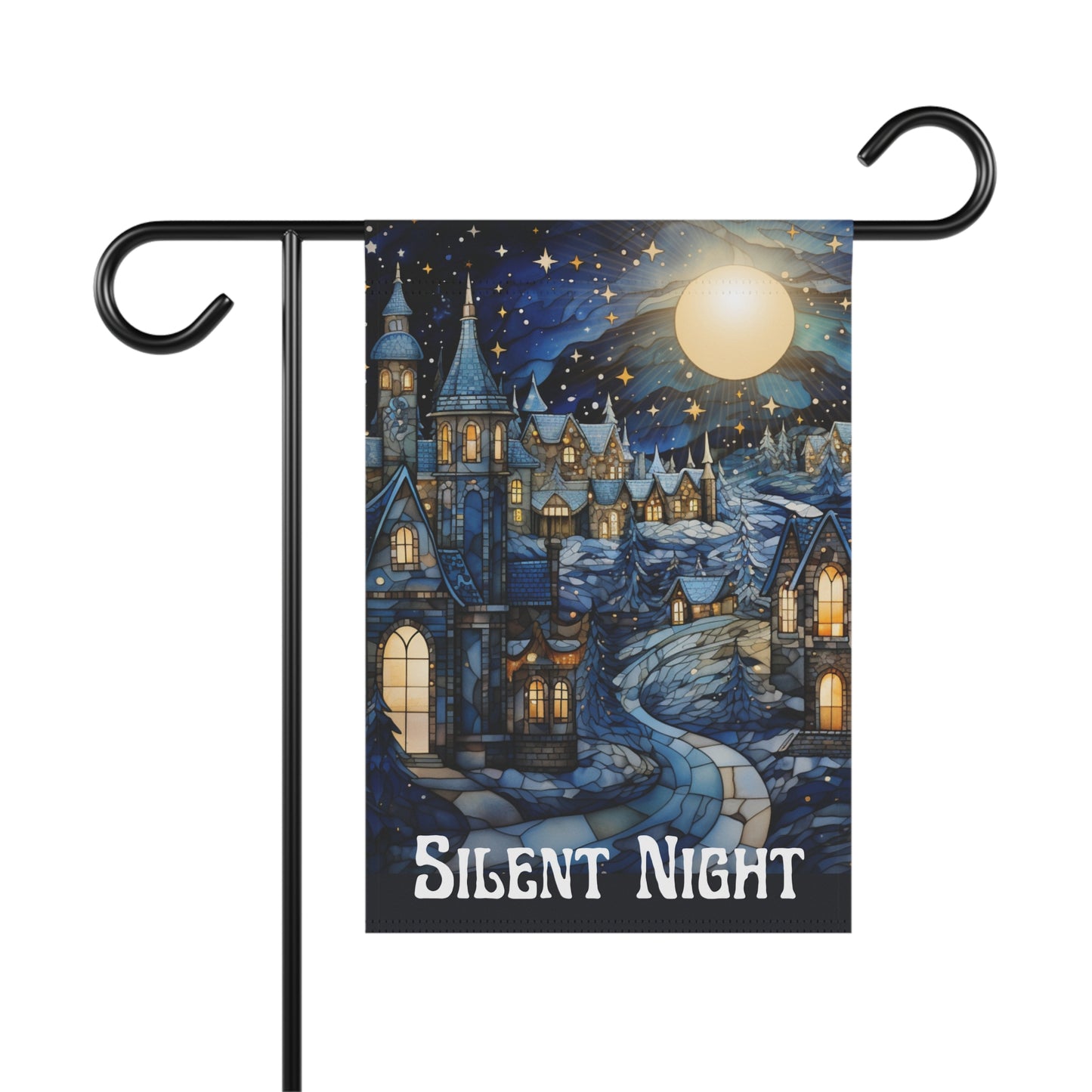 Silent Night 2-Sided Garden & House Banner