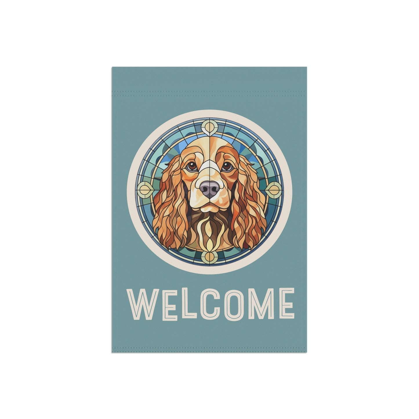 Cocker Spaniel Welcome 2-Sided Garden & House Flag/Banner