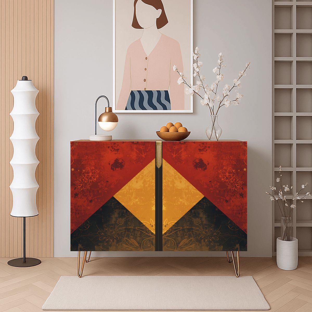 Modern Wooden Storage Cabinet (Made in USA)