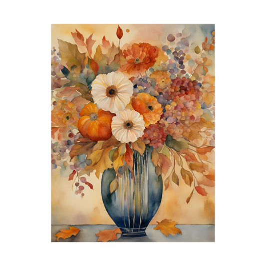 Autumn Glory Matte Vertical Wall Art