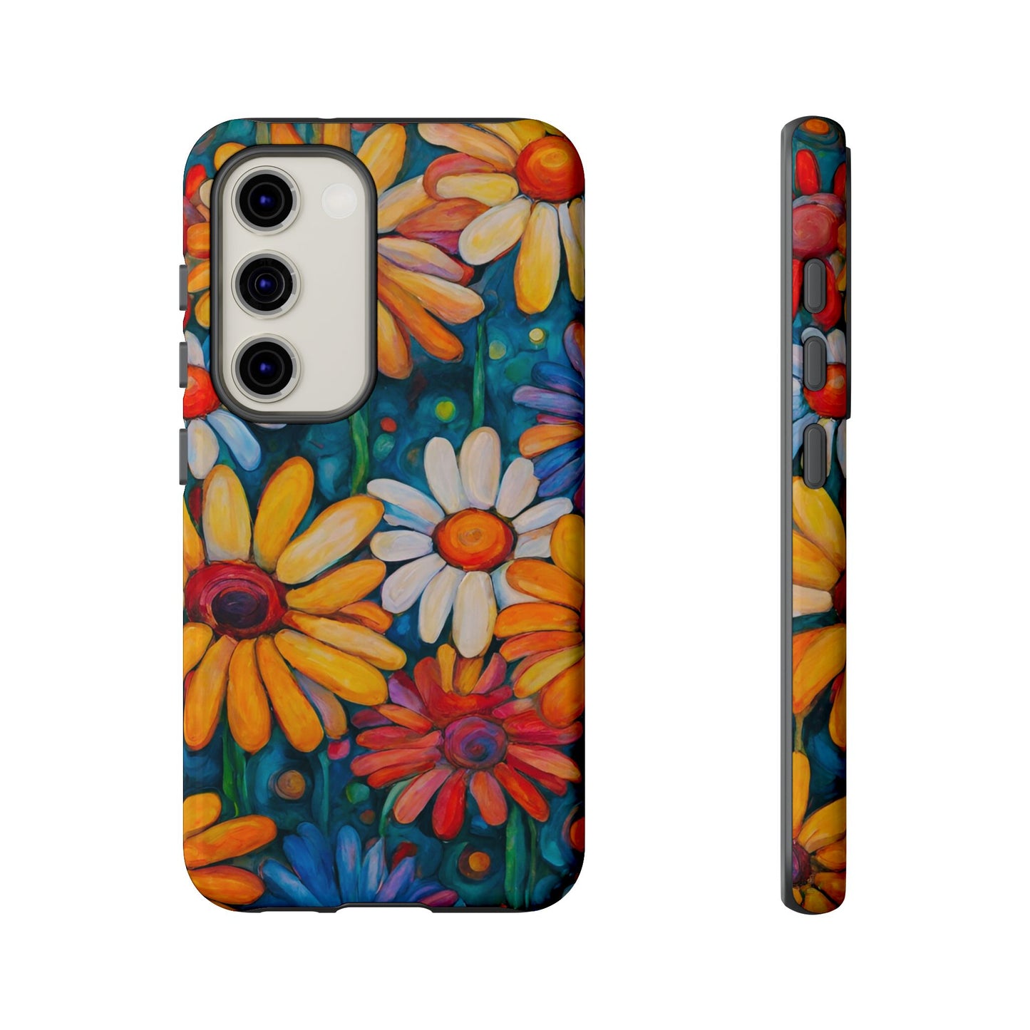 Crazy Daisies iPhone Samsung Galaxy Google Pixel Tough Cases