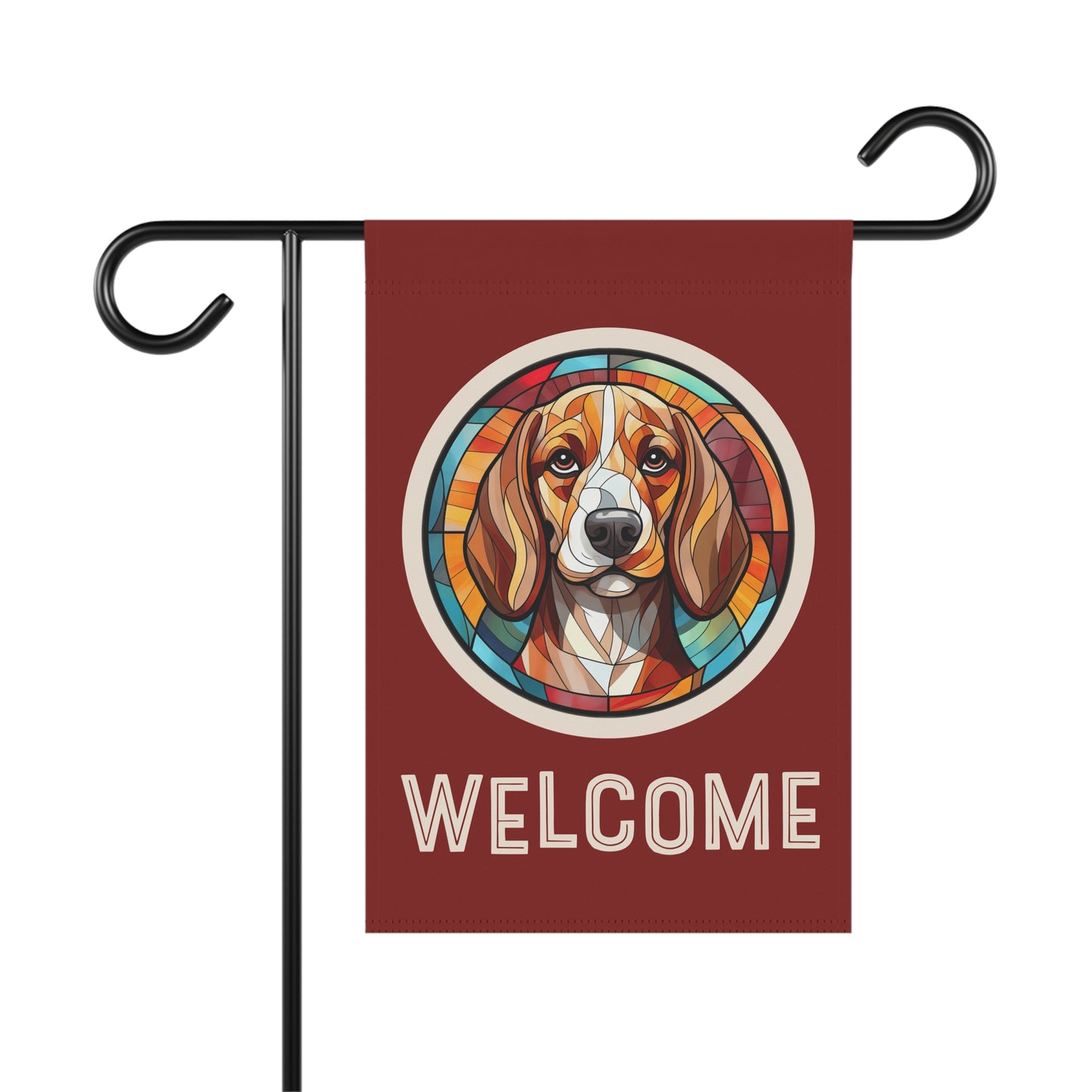 Beagle Welcome 2-Sided Garden & House Flag/Banner