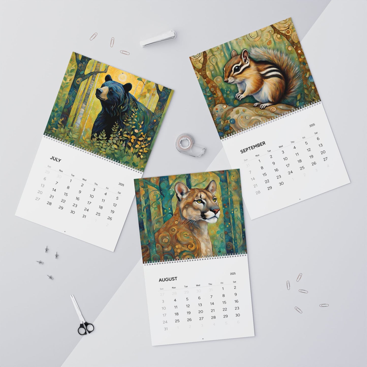 Rocky Mountain Wildlife 14" x 11.5" 2025 Wall Calendar