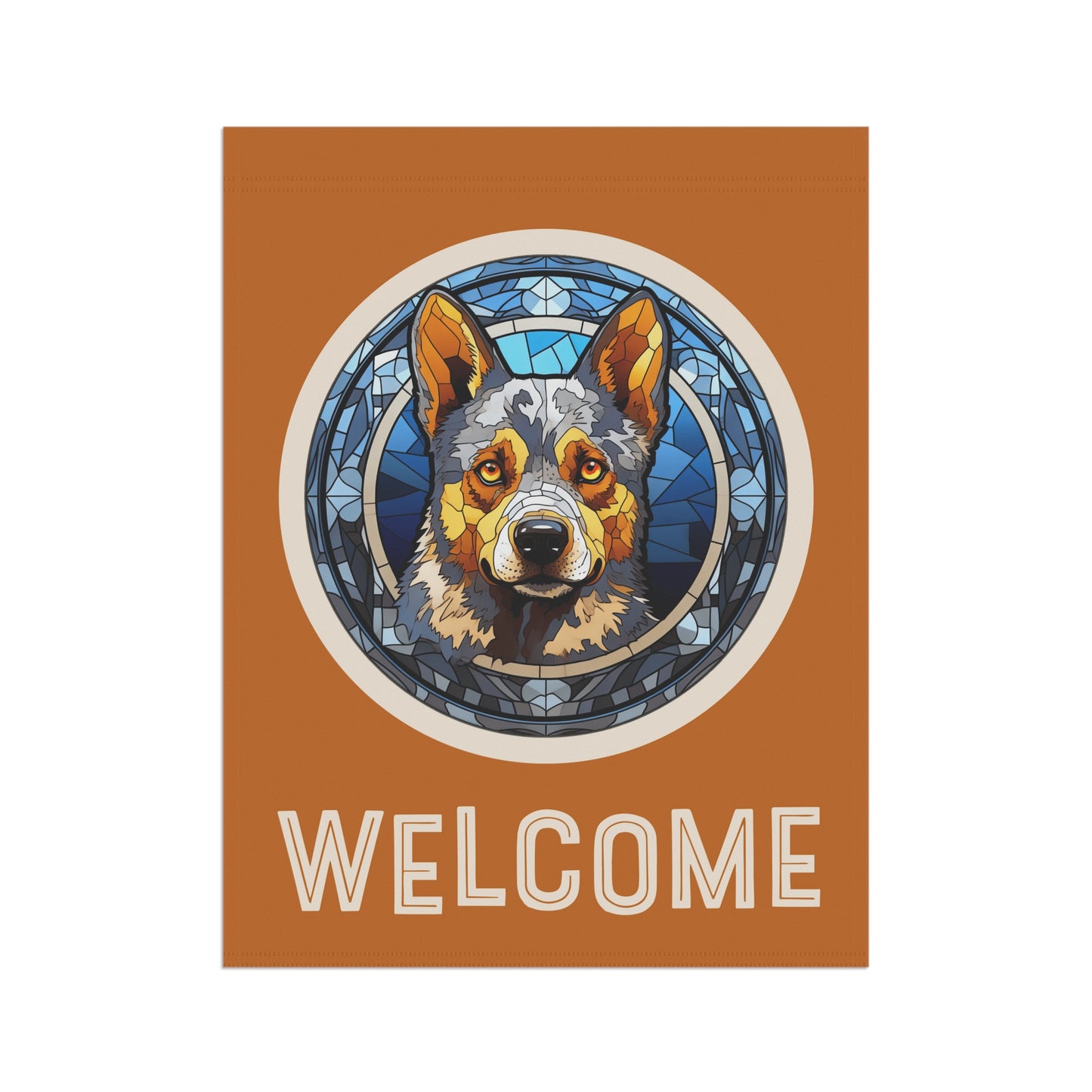 Australian Cattle Dog Welcome 2-Sided Garden & House Flag/Banner