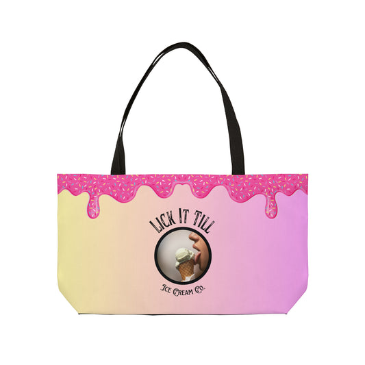 Lick It Till Ice Cream Co Weekender Tote Bag