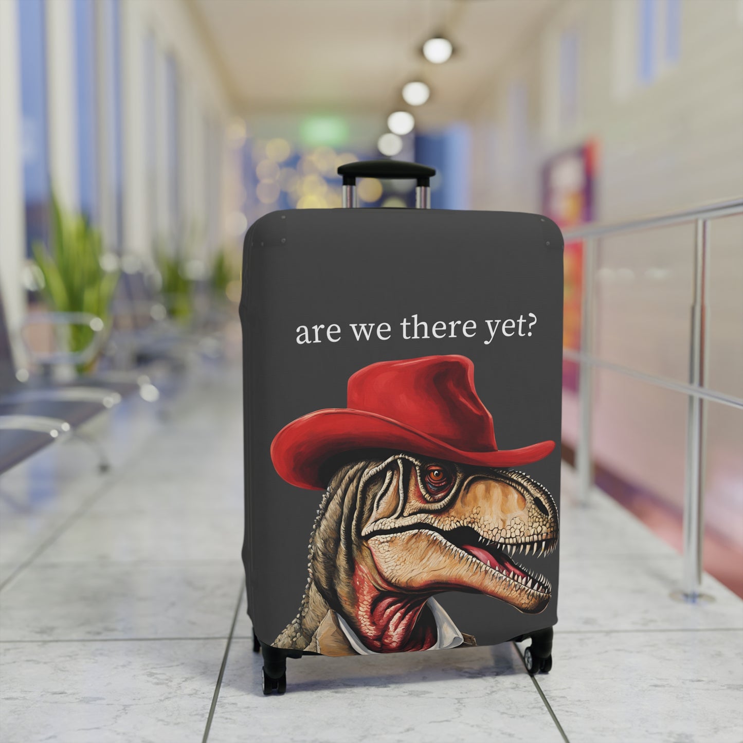 Red Hat T-Rex Are We There Yet? Luggage Cover