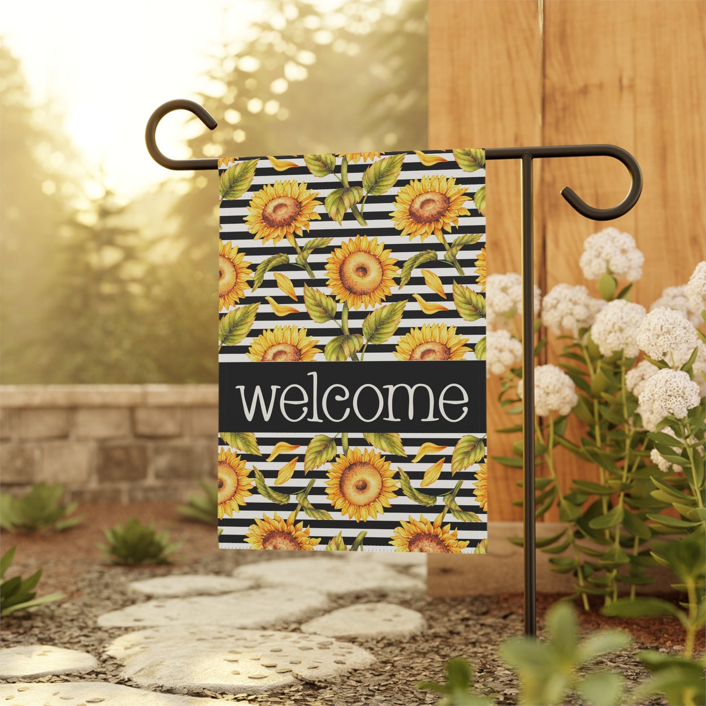 Sunflowers Welcome 2-Sided  Garden & House Flag/Banner