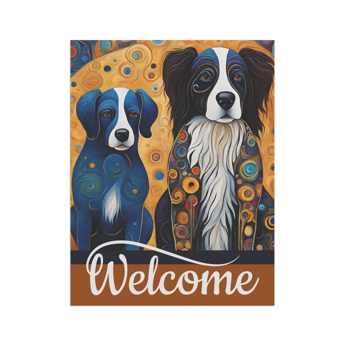 Rusty & Schroeder Welcome 2-Sided Garden & House Flag/Banner