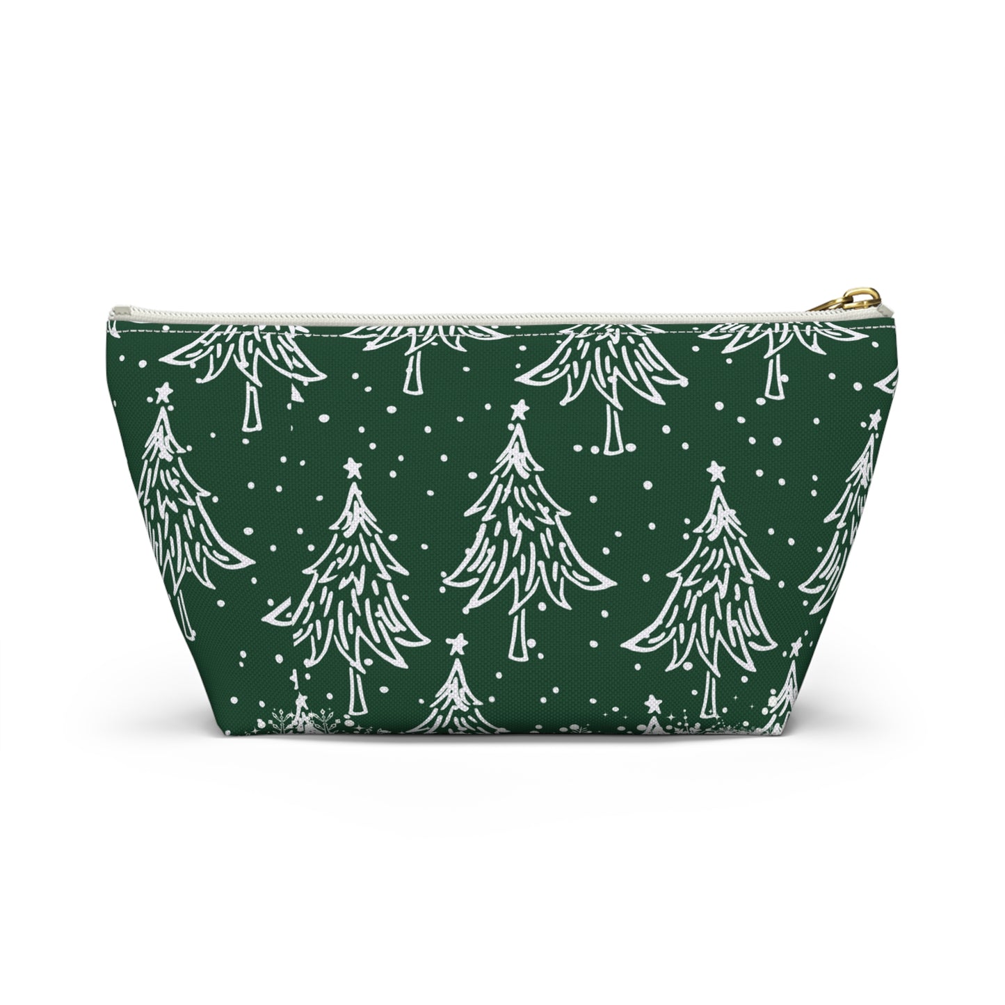 Christmas Trees for All Green Accessory Pouch w T-bottom