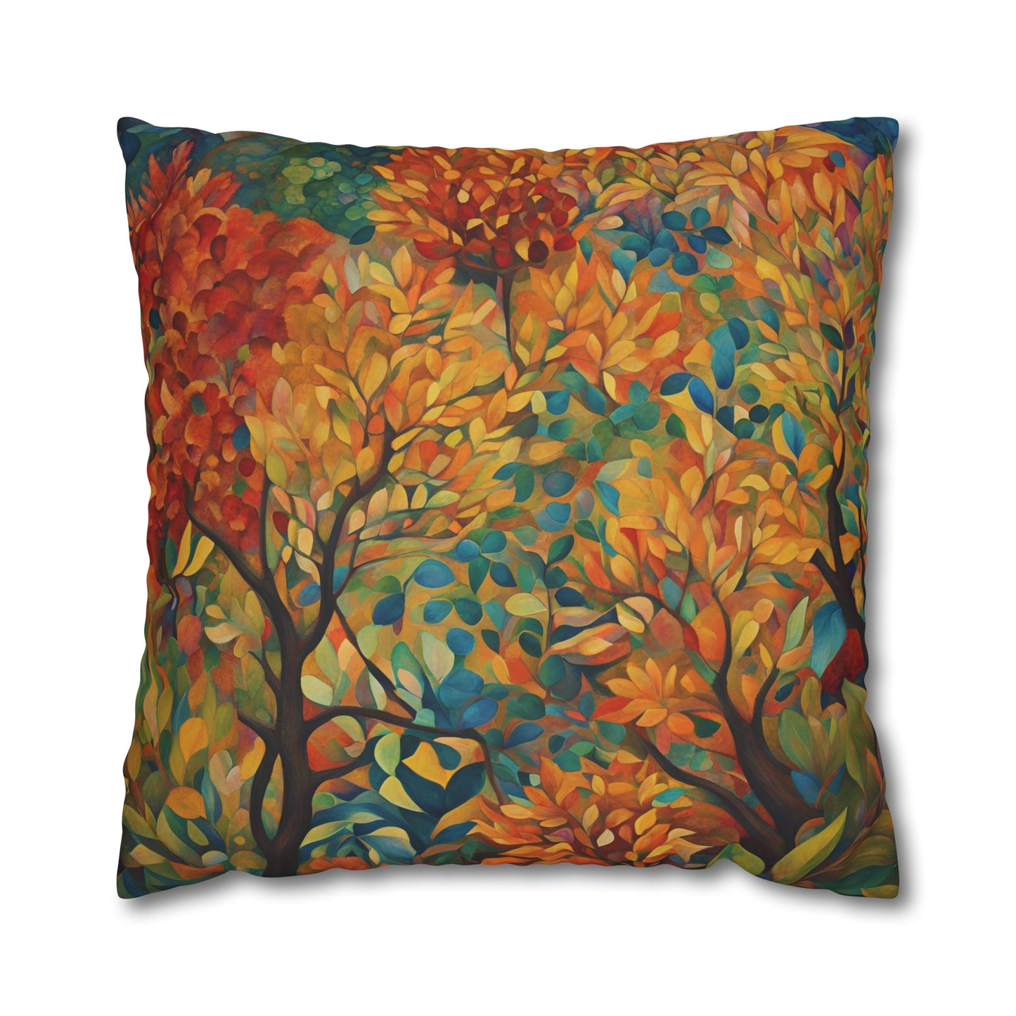 Autumn Square Poly Canvas Pillowcase