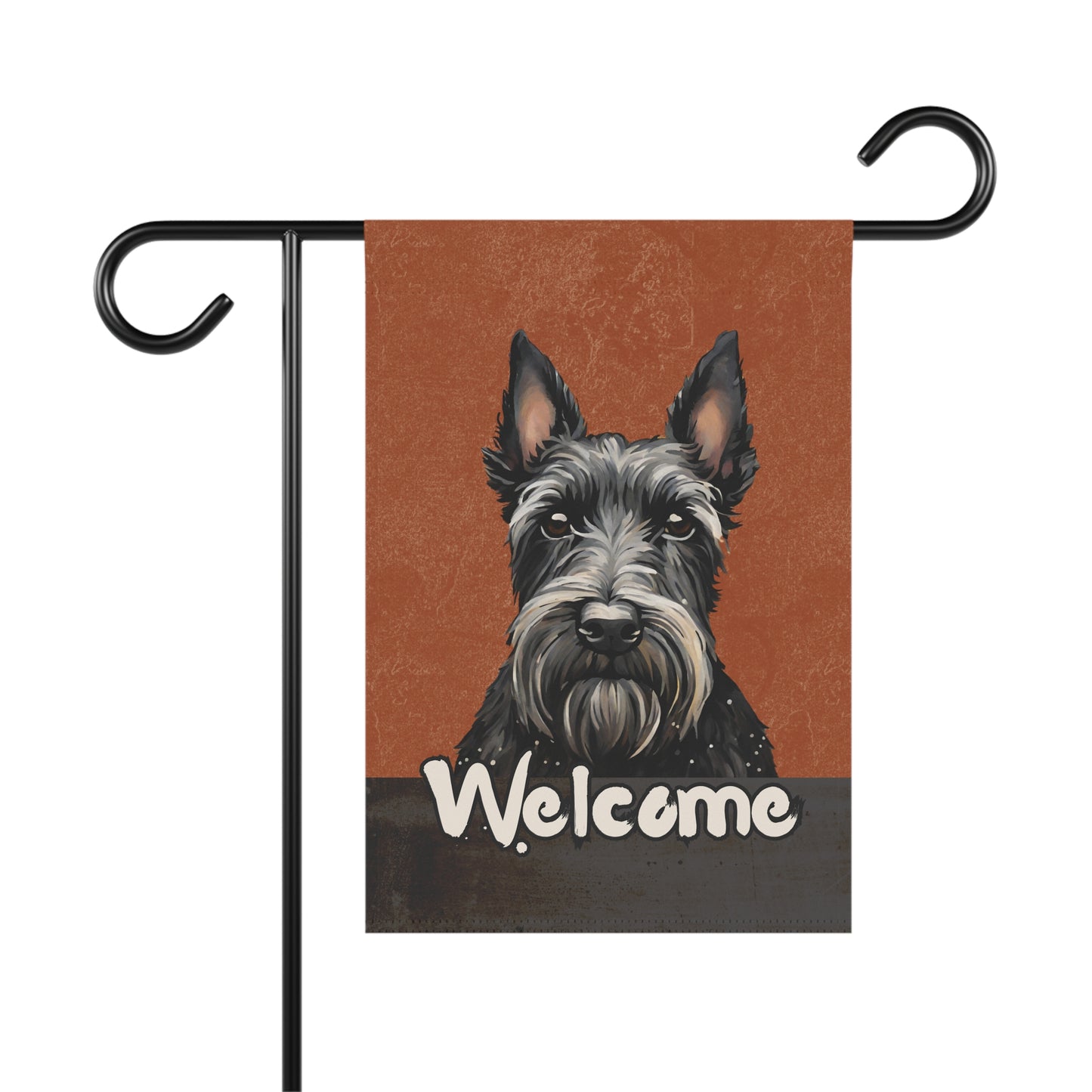 Scottish Terrier Welcome 2-Sided Garden & House Flag/Banner