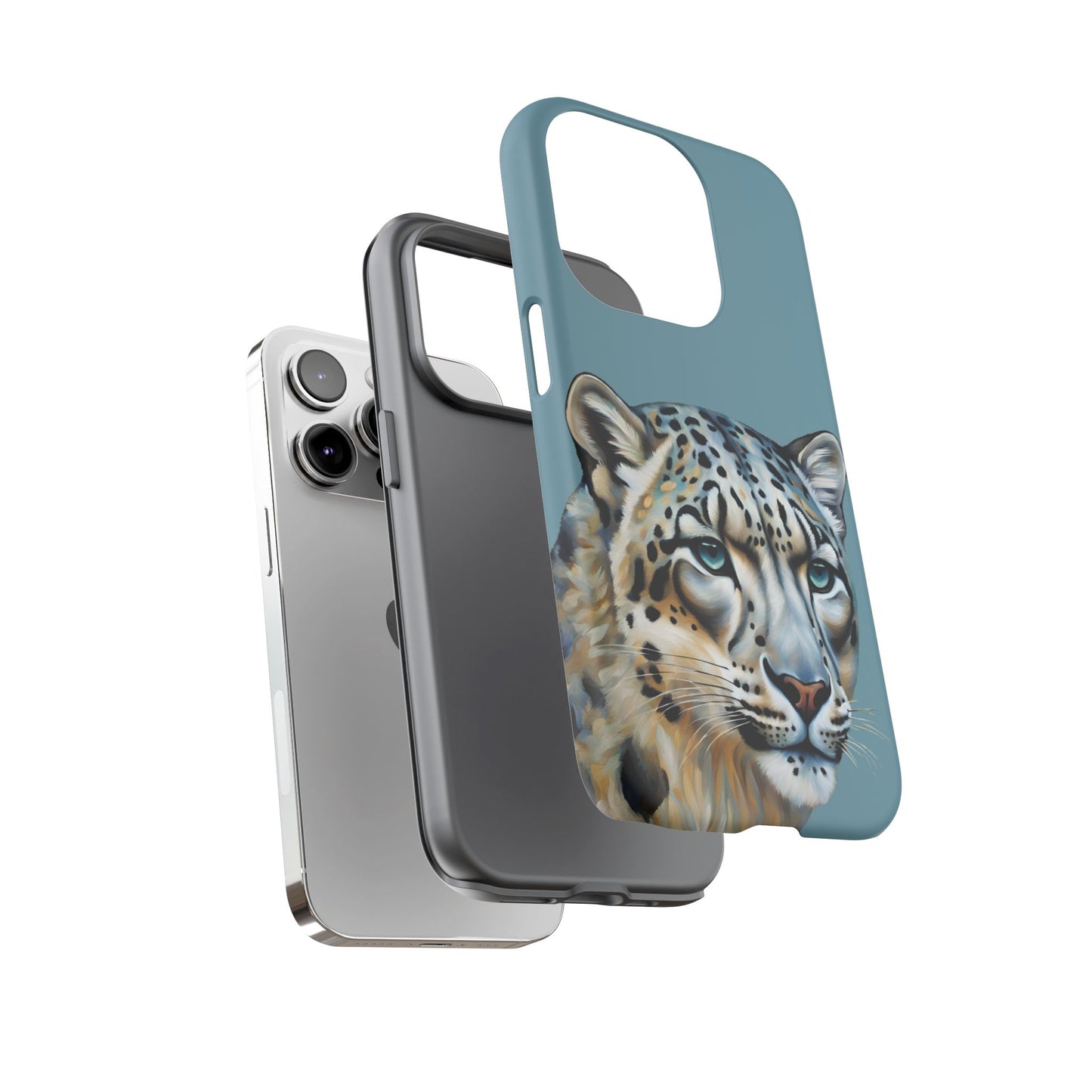 Snow Leopard iPhone Samsung Galaxy Google Pixel Tough Cases