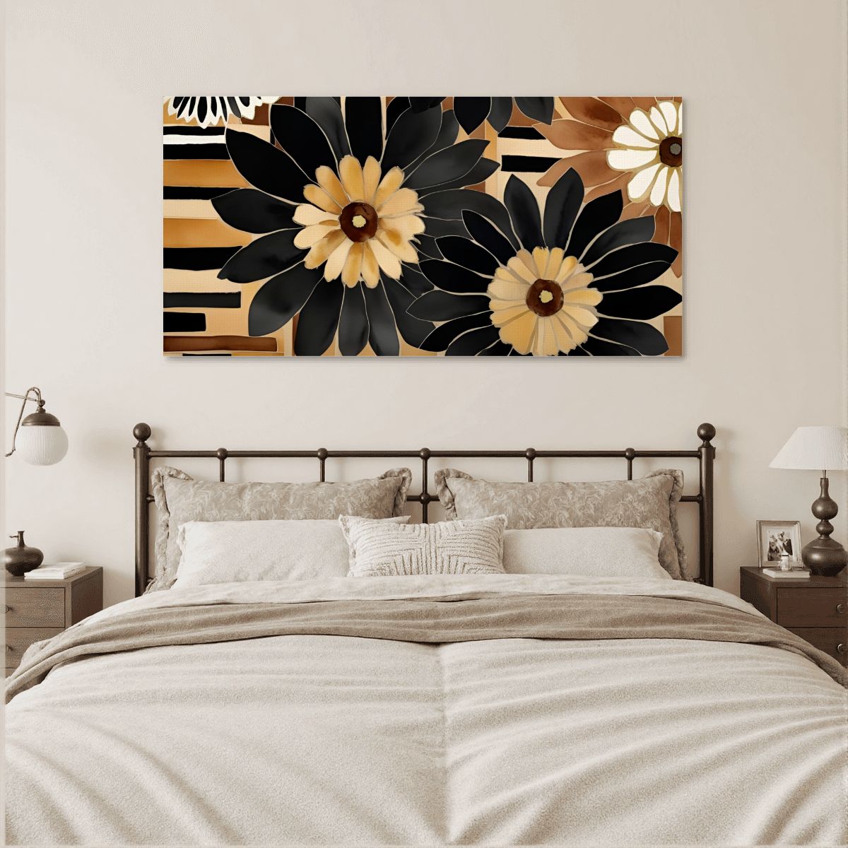 60" x 30" Printed Canvas Fabric Wall Art - No Frame (Made in USA)