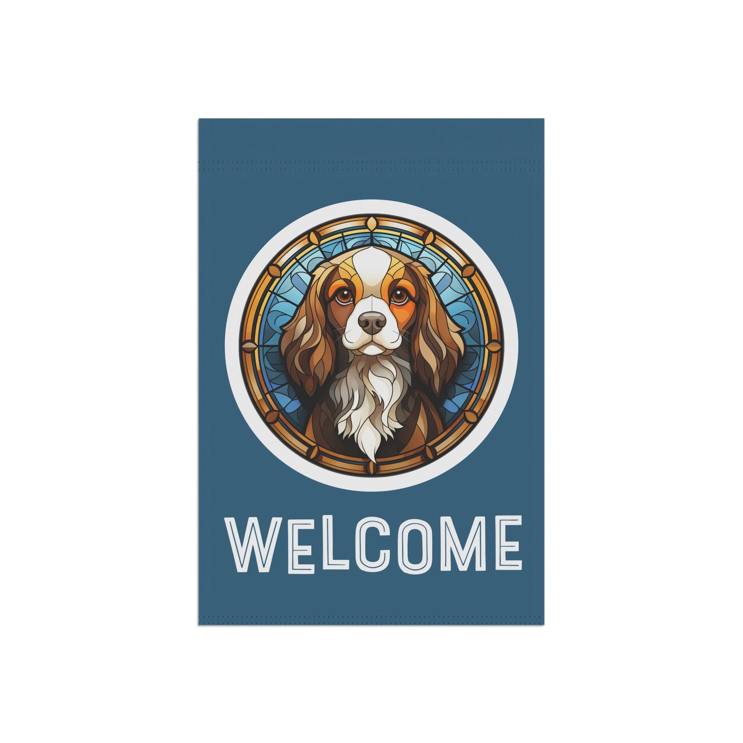 Cavalier King Charles Welcome 2-Sided Garden & House Flag/Banner