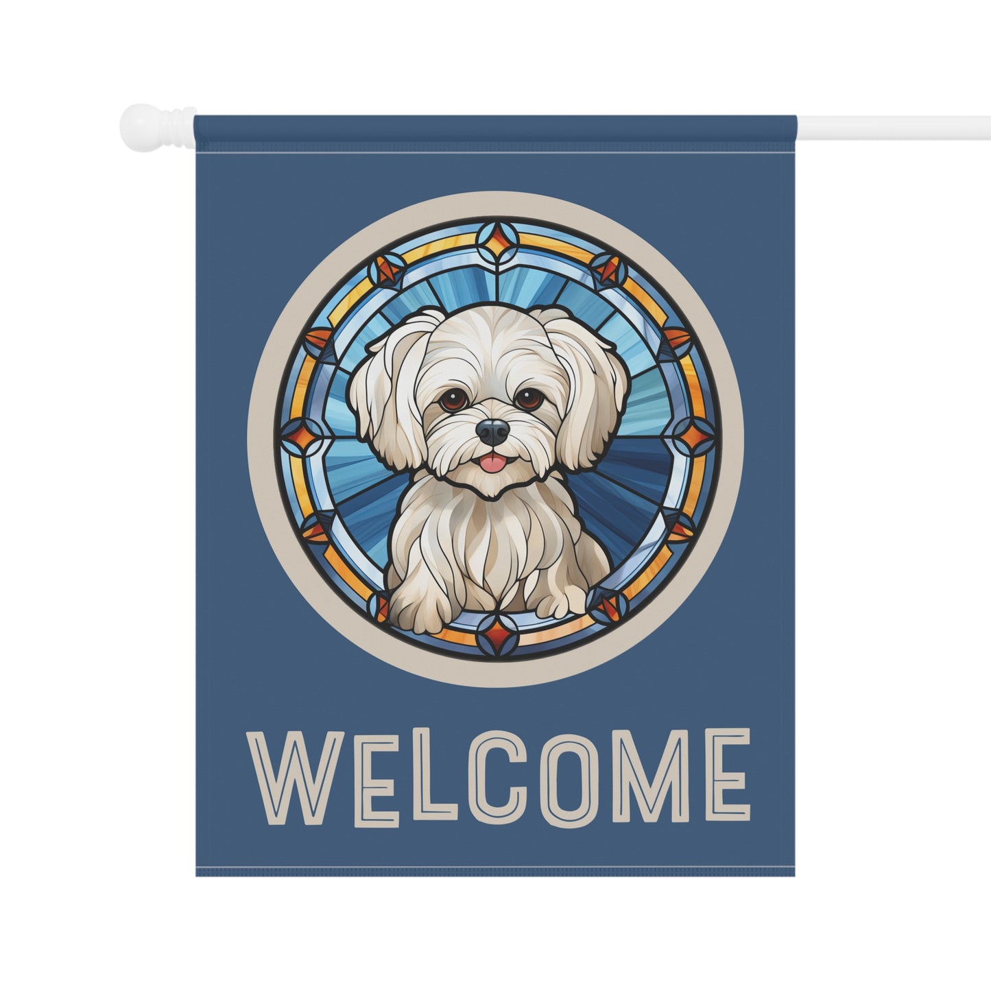Maltese Welcome 2-Sided Garden & House Flag/Banner