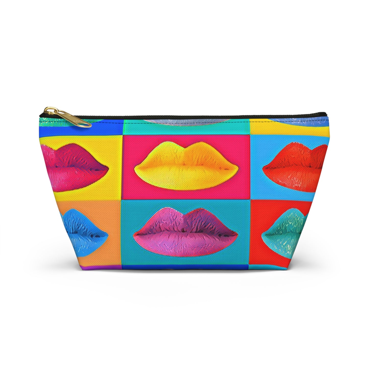 Pop Art Lips Accessory Pouch w T-bottom