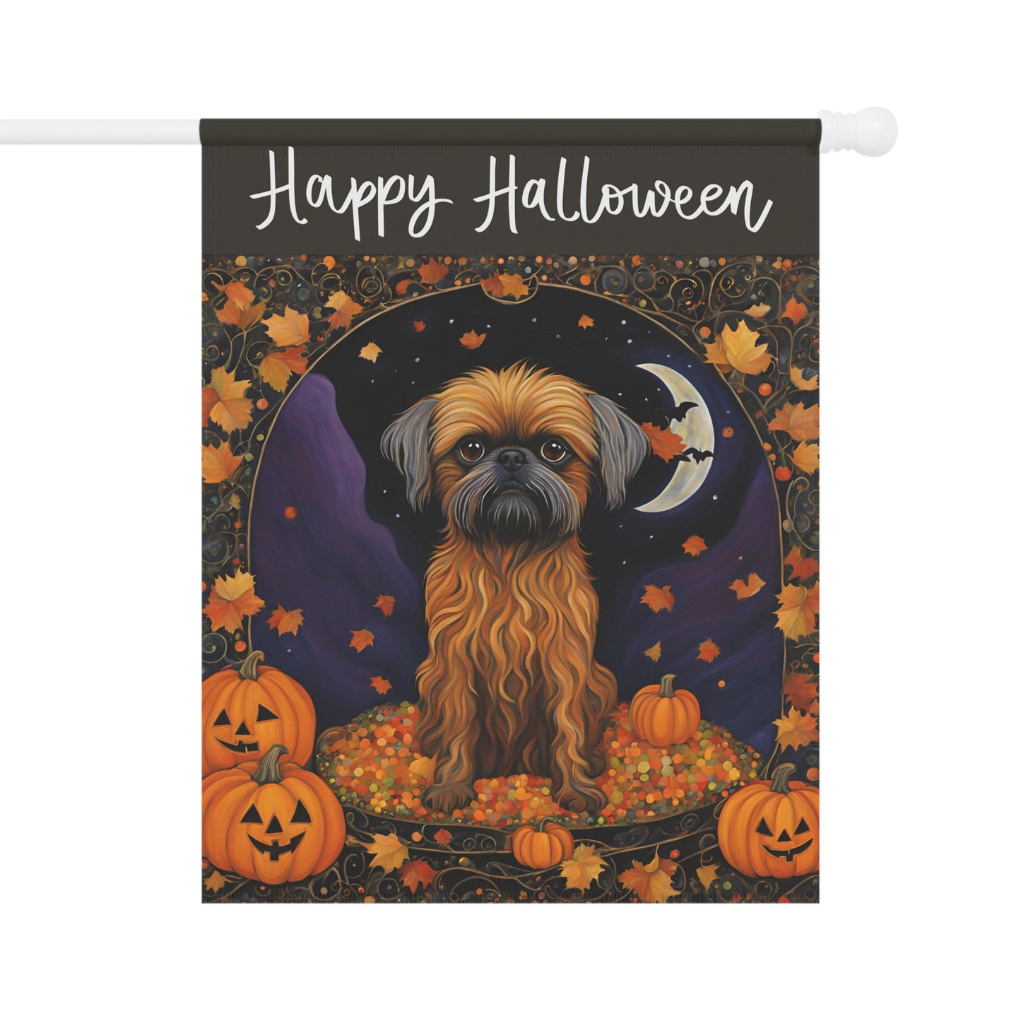 Griffin Happy Halloween 2-Sided Garden & House Flag/Banner