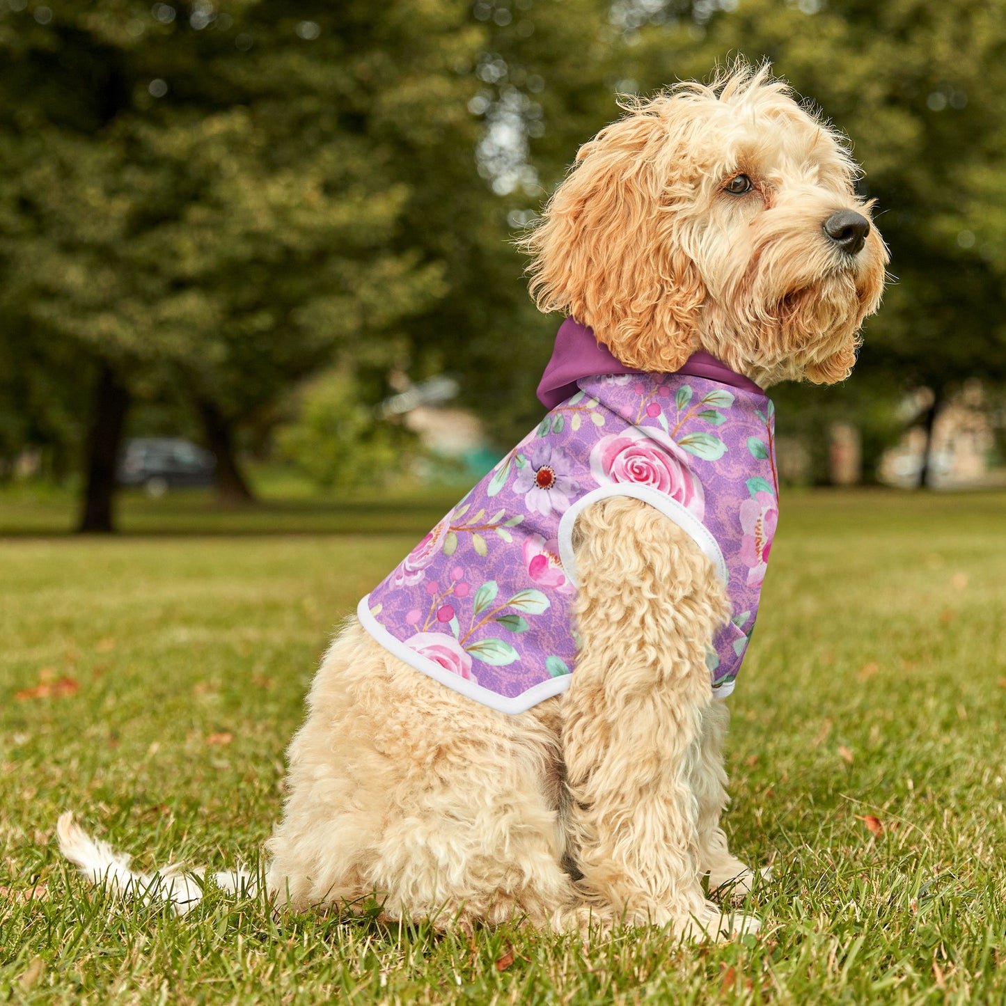 Ann Floral Pet Hoodie