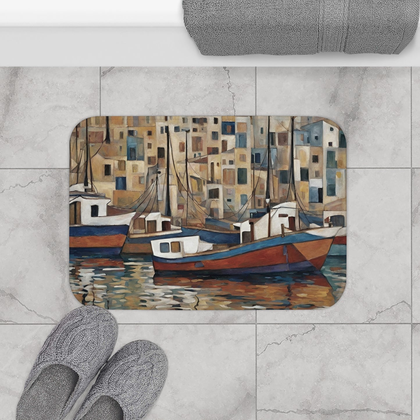 Boat Town Microfiber Bath Mat