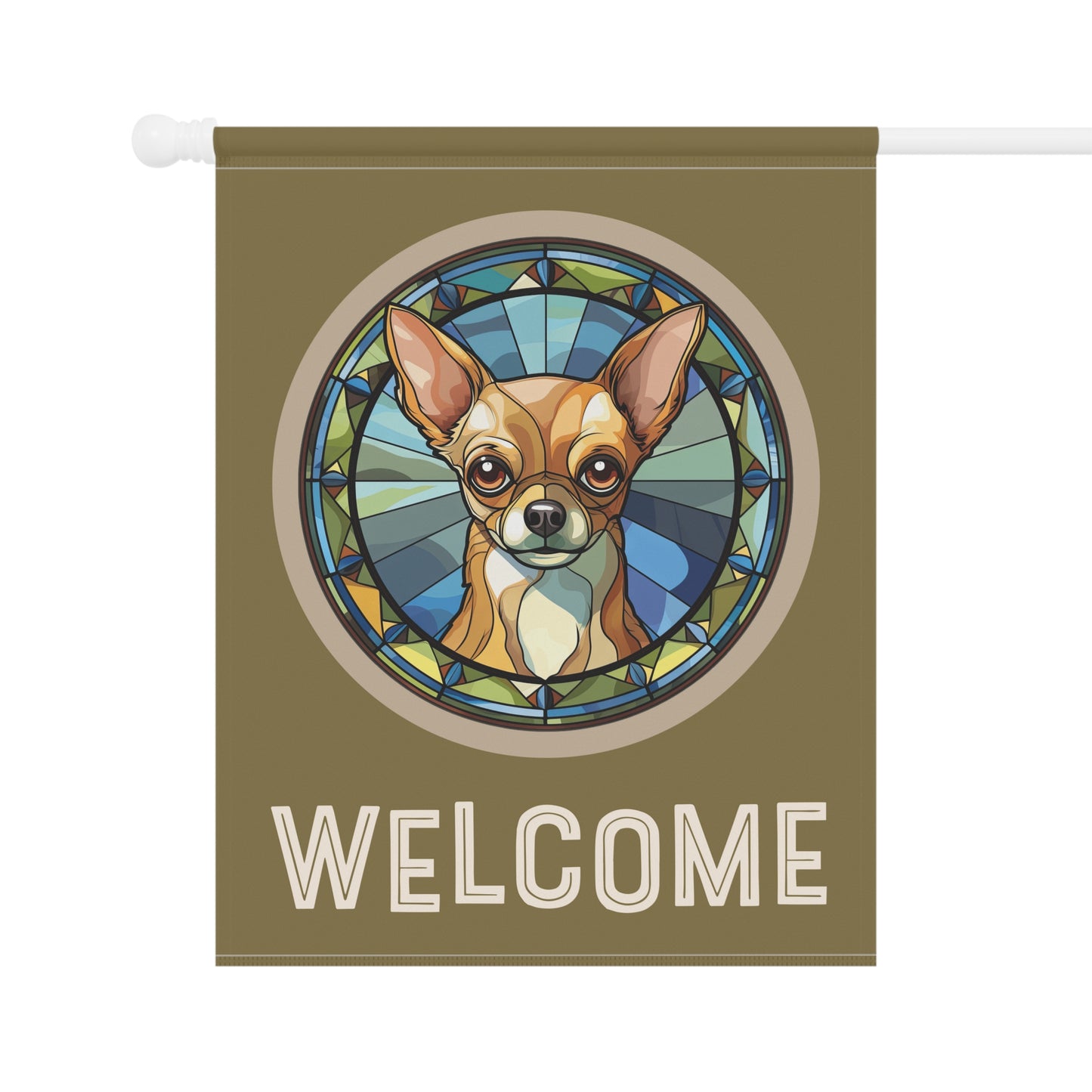 Chihuahua Welcome 2-Sided Garden & House Flag/Banner