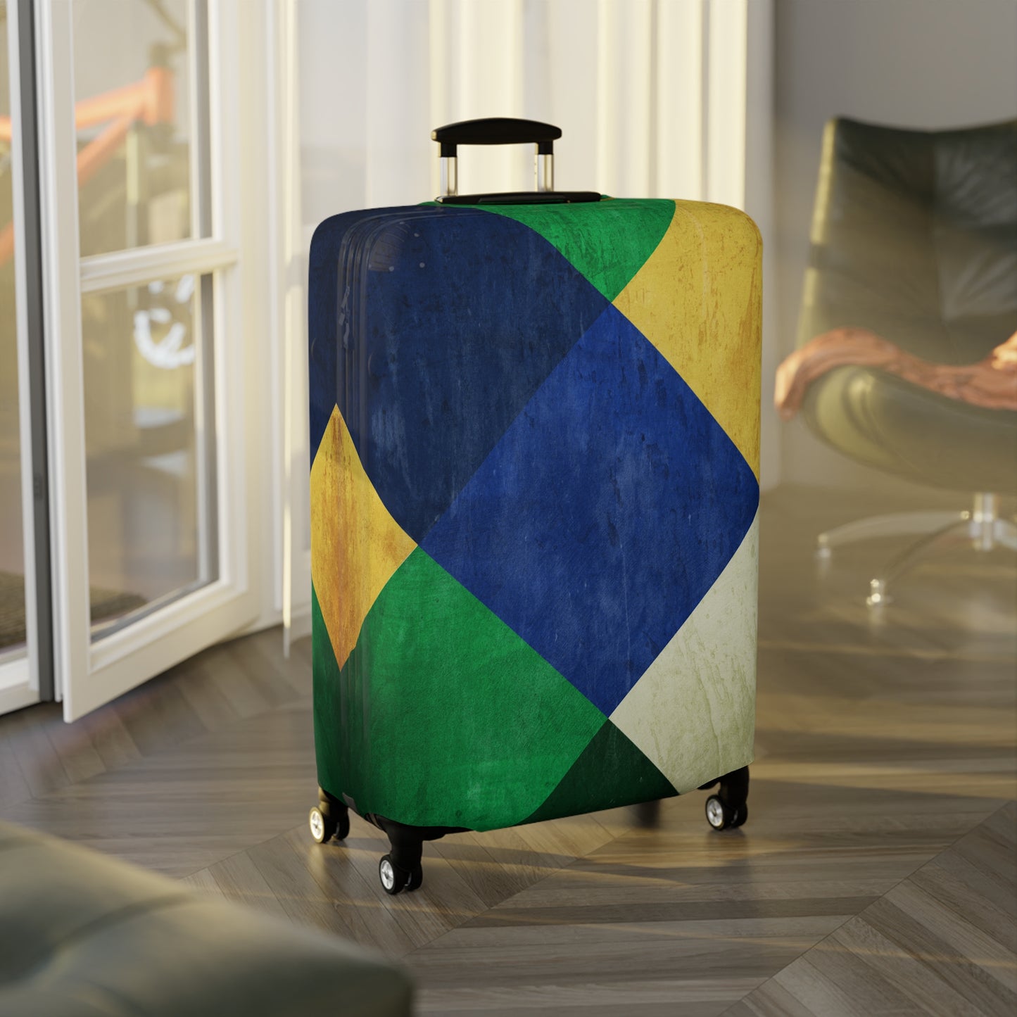 Brasil Plaid Luggage Cover