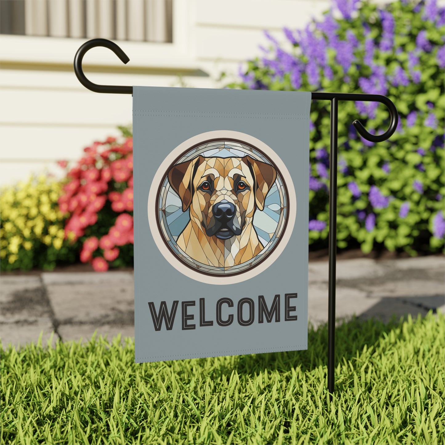 Anatolian Shepherd Welcome 2-Sided Garden & House Flag/Banner