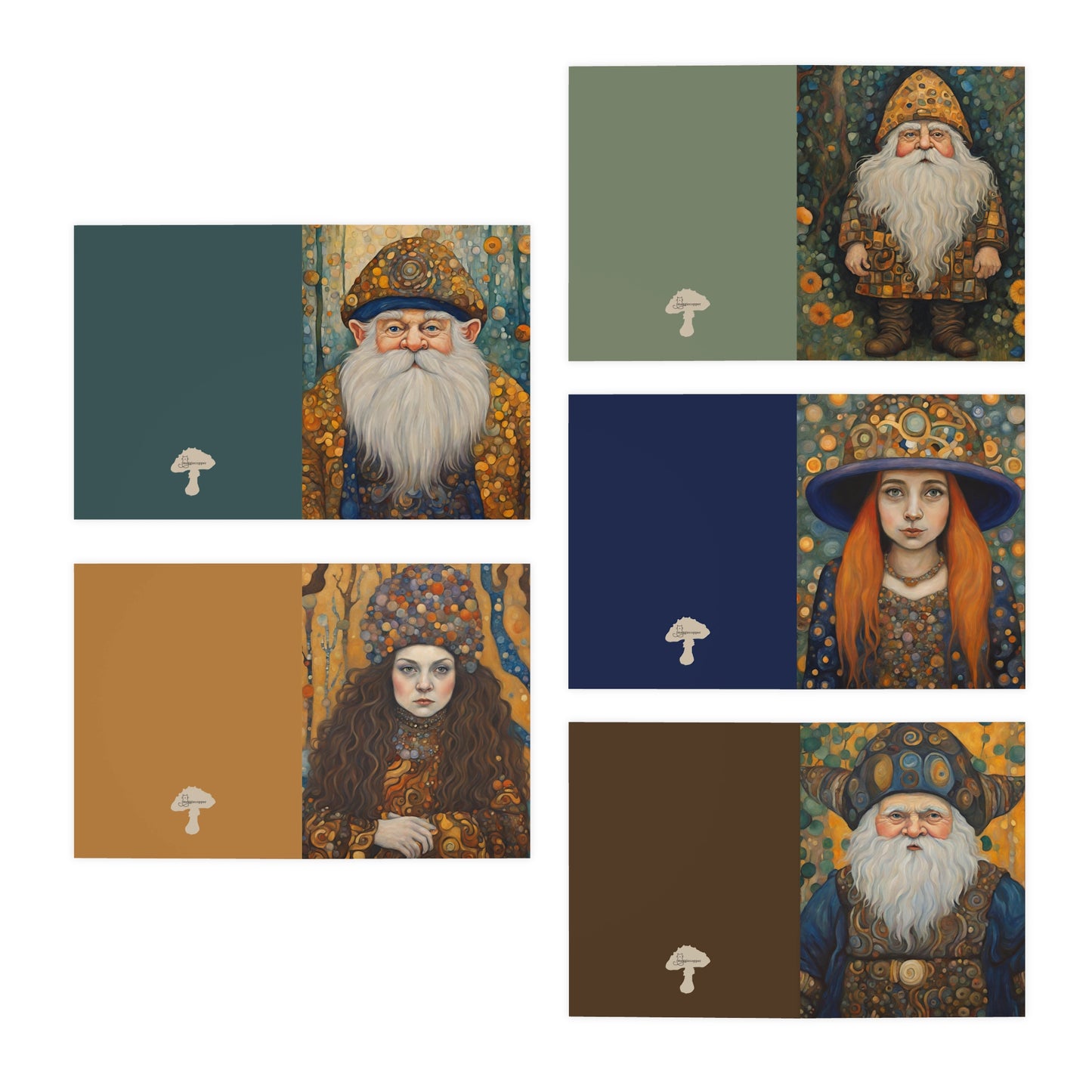 Gnomes Greeting Cards (5-Pack)