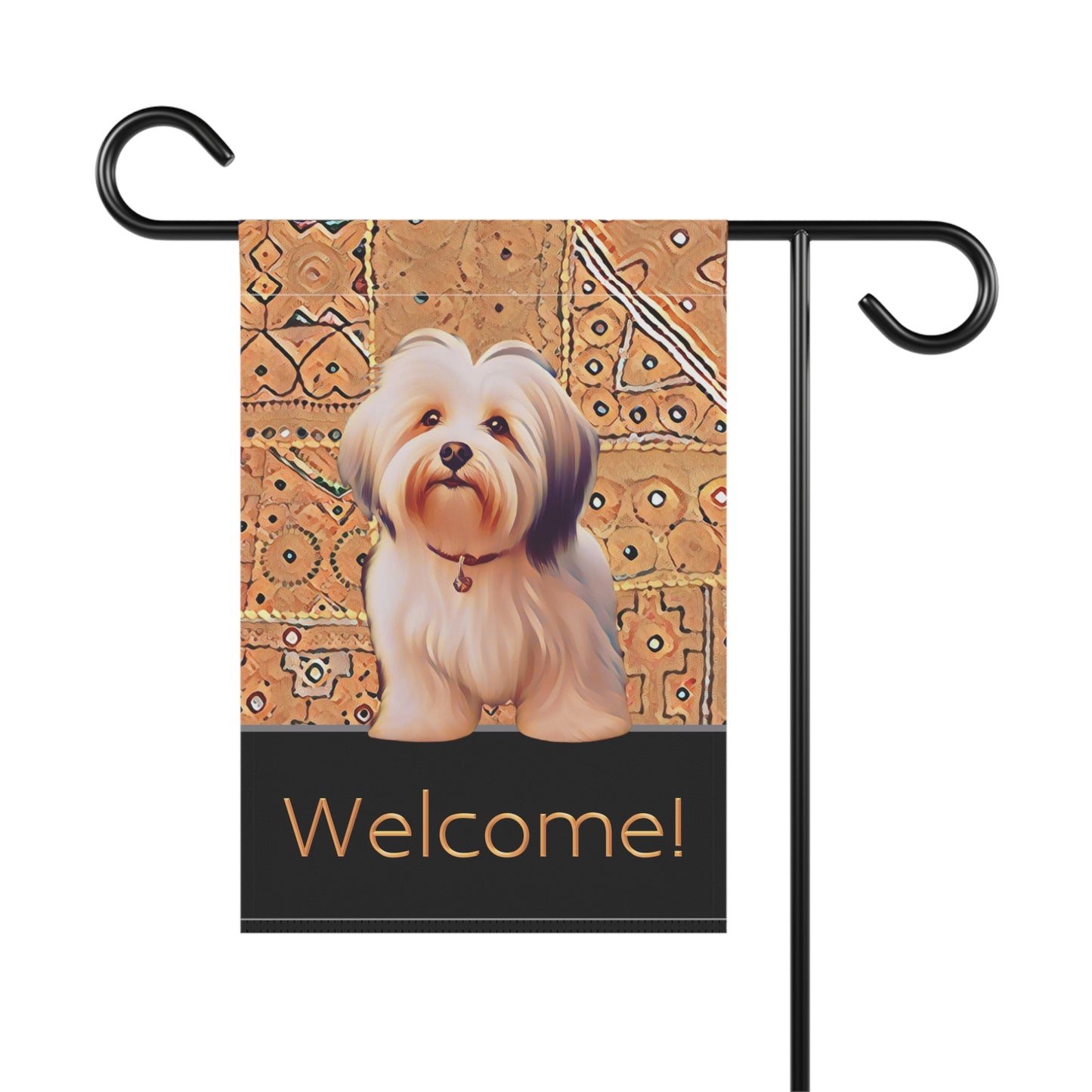 Havanese Welcome 2-Sided Garden & House Flag/Banner