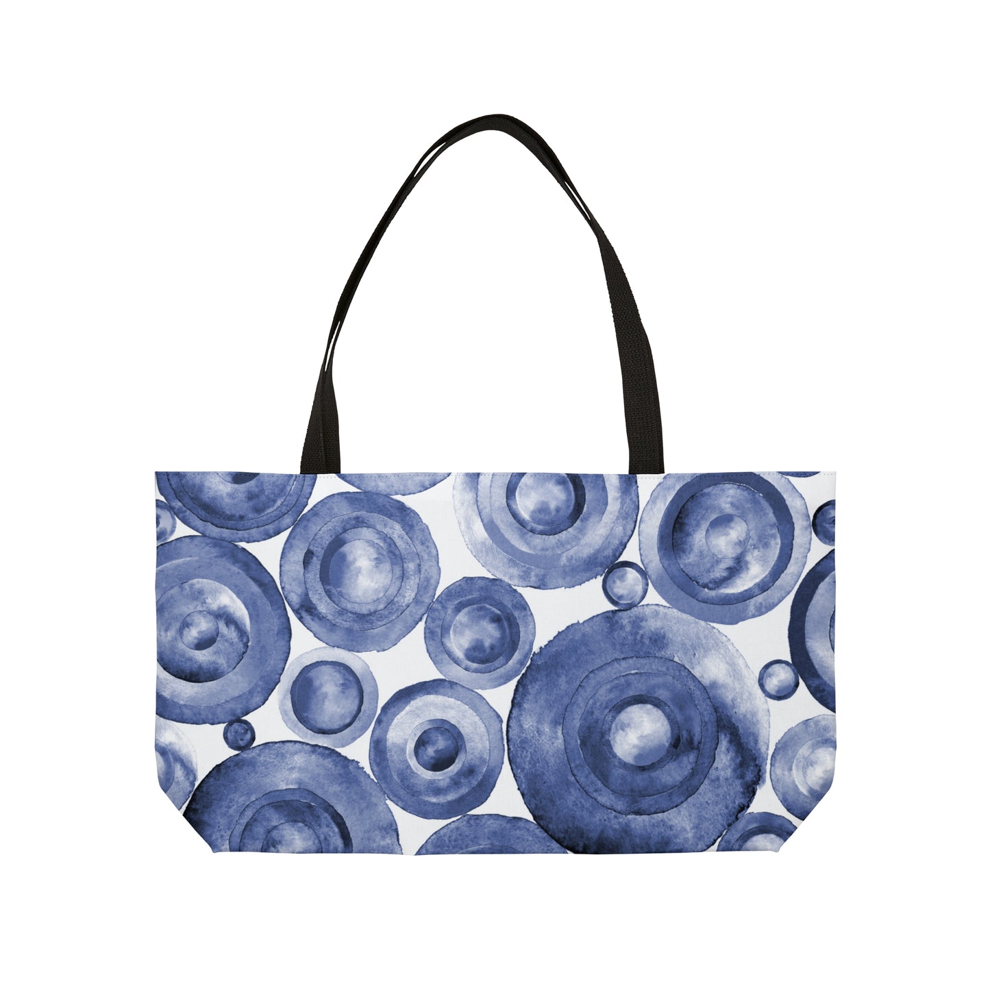 Indigo Swirls Weekender Tote Bag