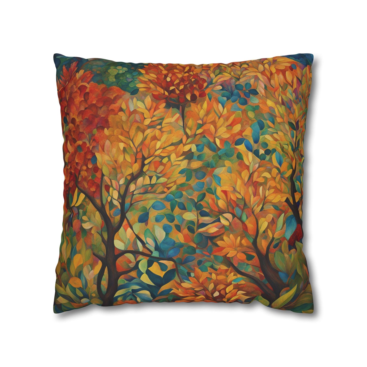 Autumn Square Poly Canvas Pillowcase