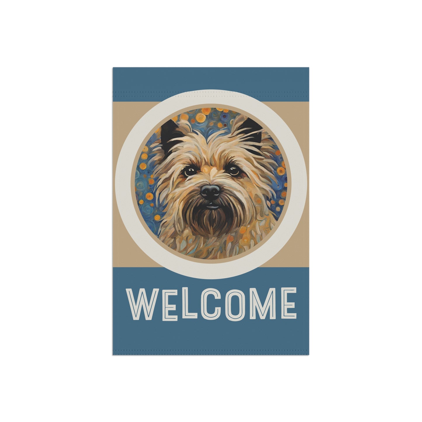 Cairn Terrier Welcome 2-Sided Garden & House Flag/Banner