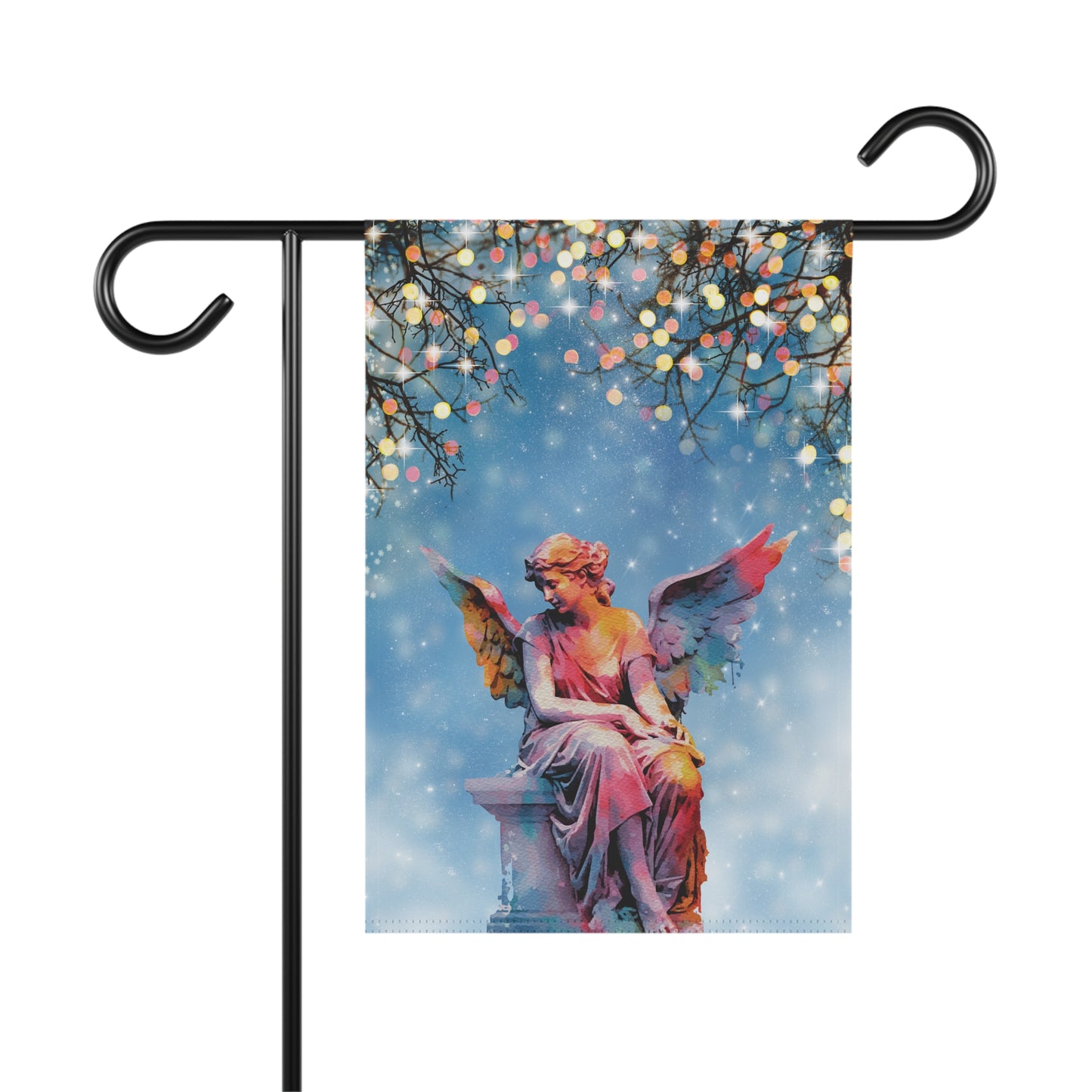 Garden Angel Statue 2-Sided Garden & House Banner