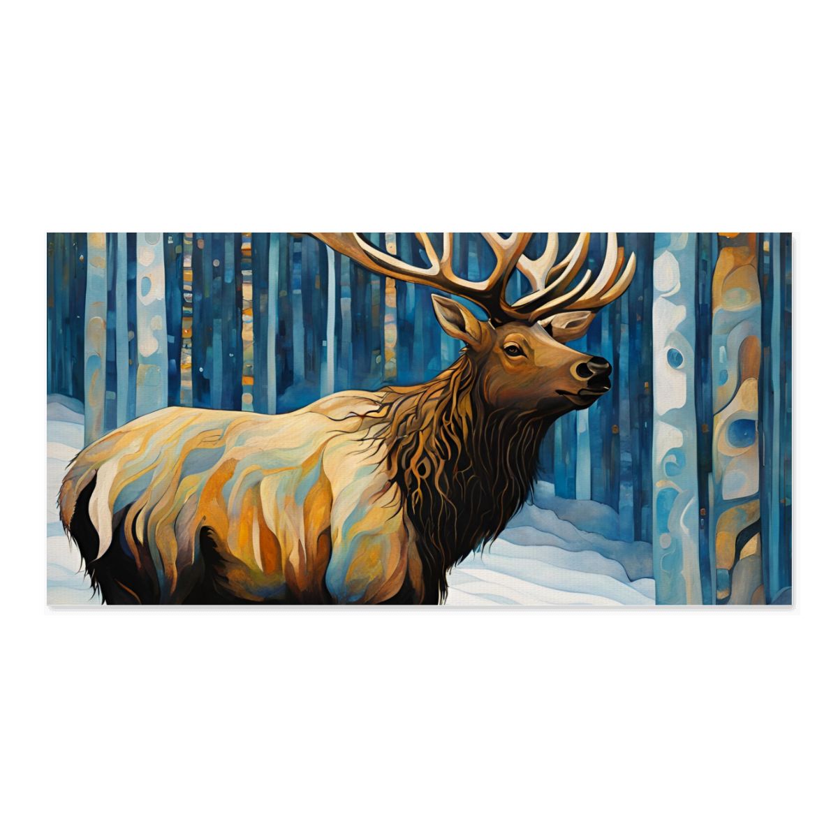 60" x 30" Printed Canvas Fabric Wall Art - No Frame (Made in USA)