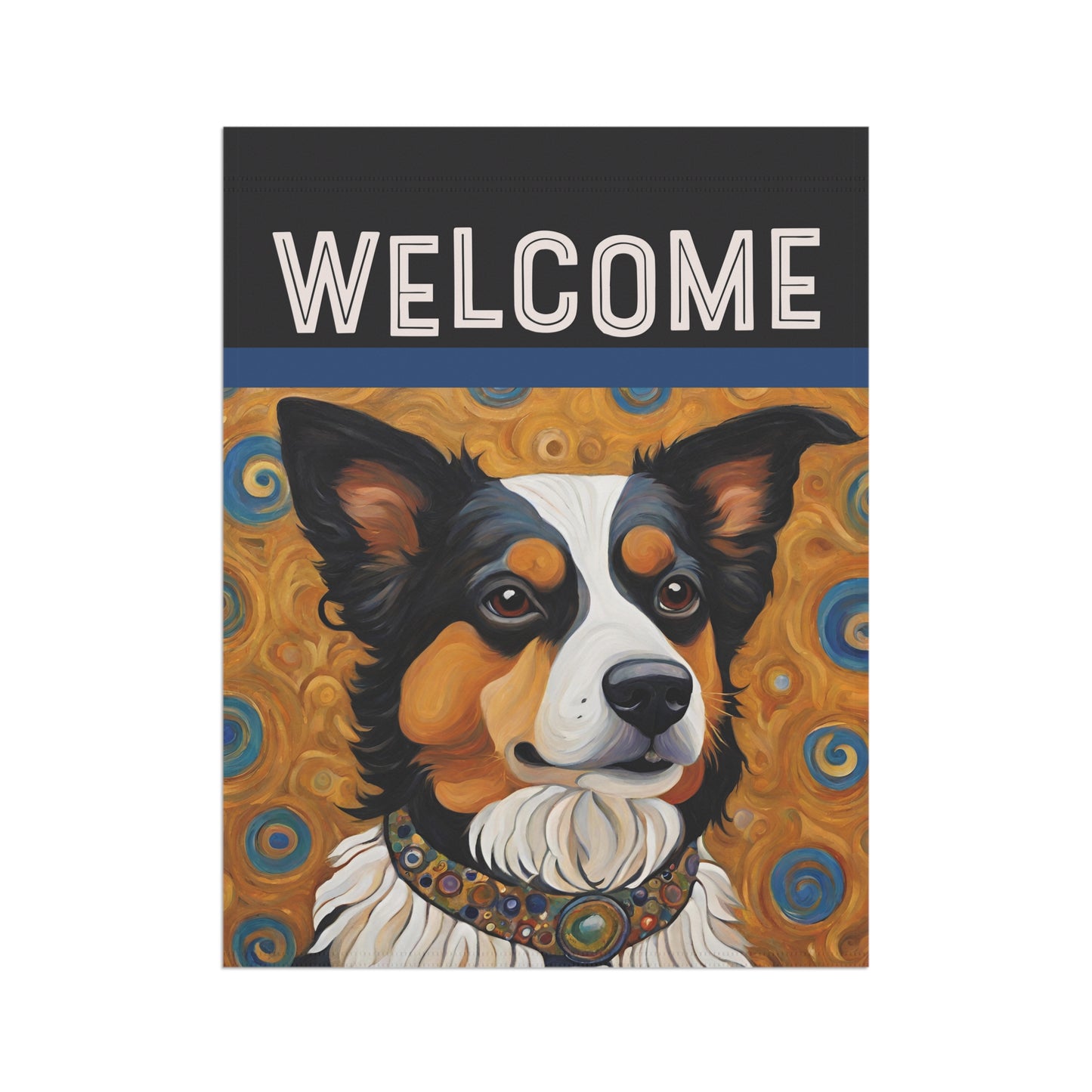 Auggie Welcome 2-Sided Garden & House Flag/Banner